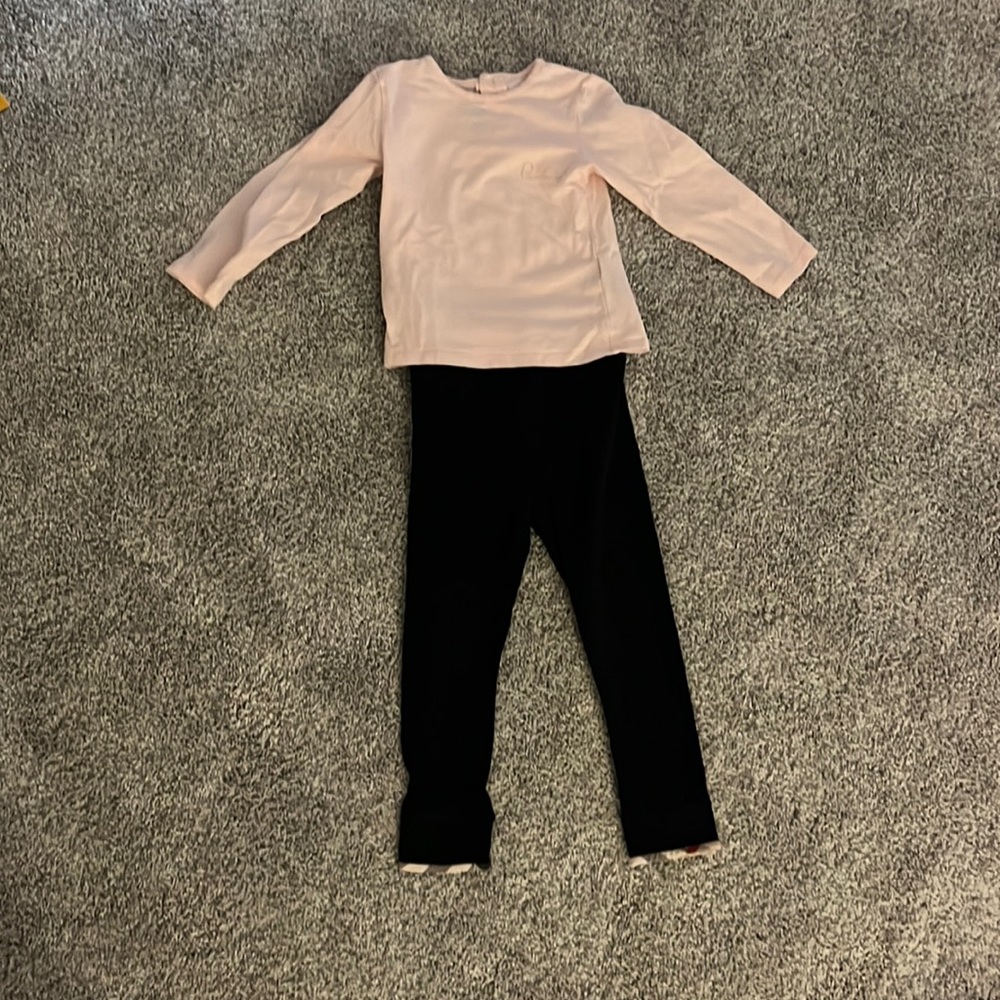 Burberry Pink and Black Kids Matching Set